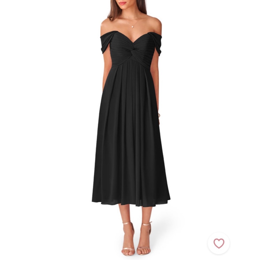 Azazie Black MIDI dress!
